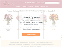 Tablet Screenshot of flowersbyrenee.com